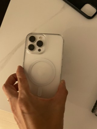 링케 아이폰15 프로 맥스 퓨전 마그네틱 맥세이프 케이스 투명 이미지