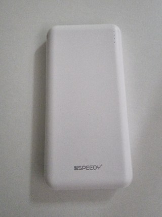 SPEEDY 슬림 듀얼 보조배터리 10000mAh + C타입 케이블 + 8핀 젠더, BND-2PCPPB100A, 화이트 이미지