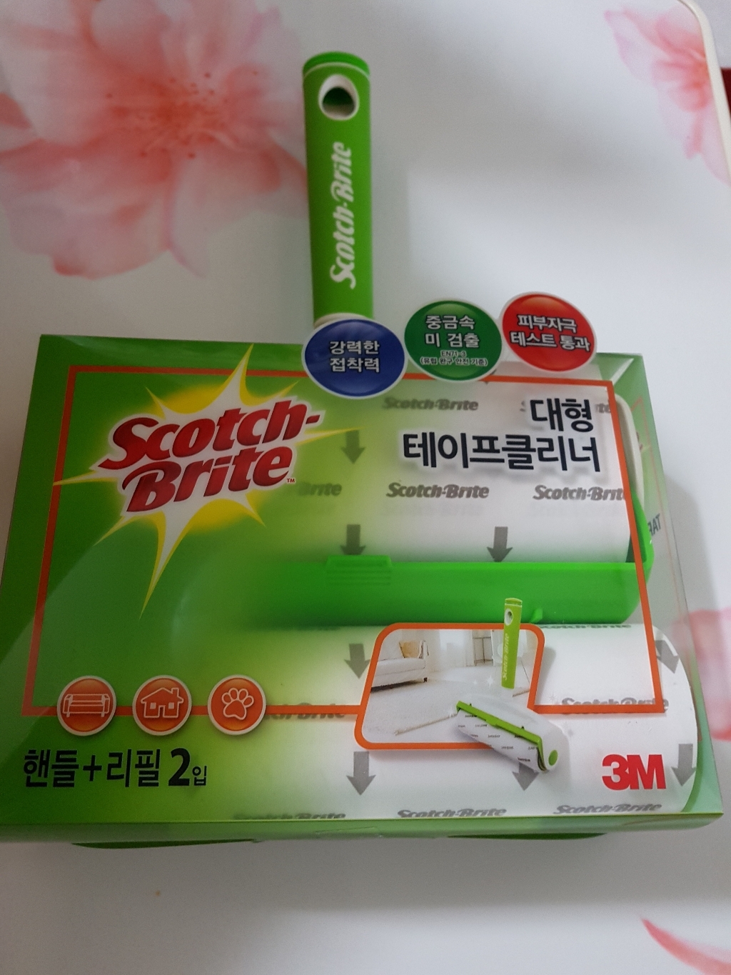 스카치브라이트 테이프클리너 본체 대형 리필
