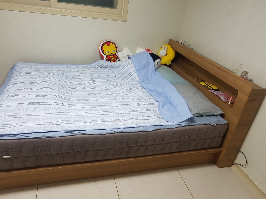 라자가구 크림슨ED 평상형침대 프레임 퀸Q