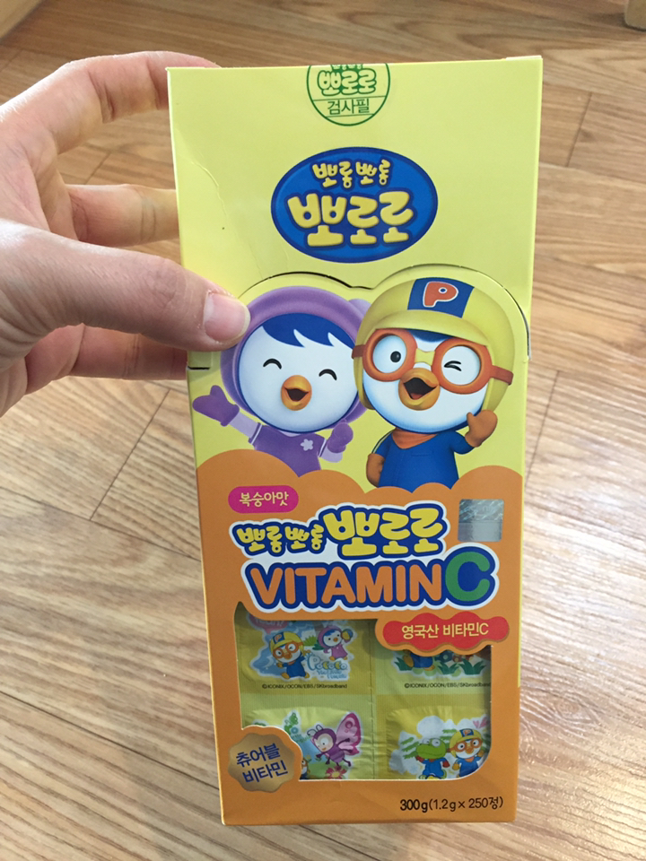 뽀로로 뽀롱뽀롱 비타민C 복숭아맛