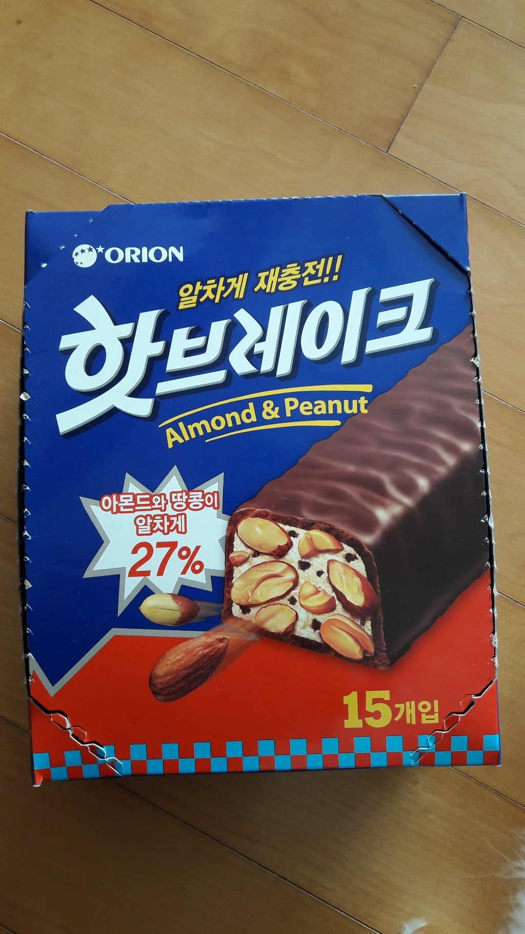 오리온 핫브레이크 초코바