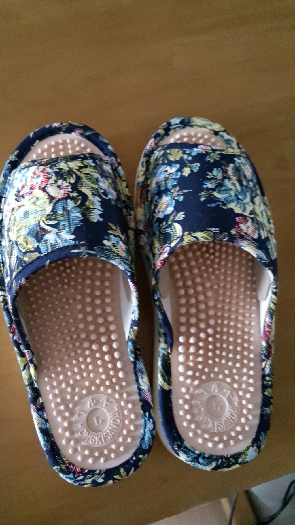 홍기실내화 지압슬리퍼