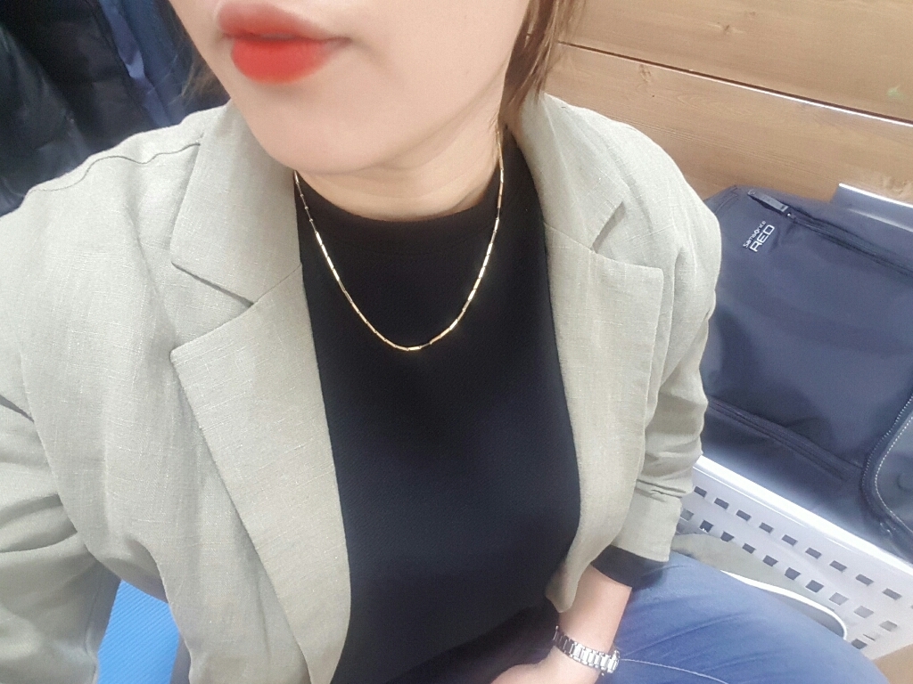 비바젬 사각체인 14k 18k 골드 목걸이 리뷰후기