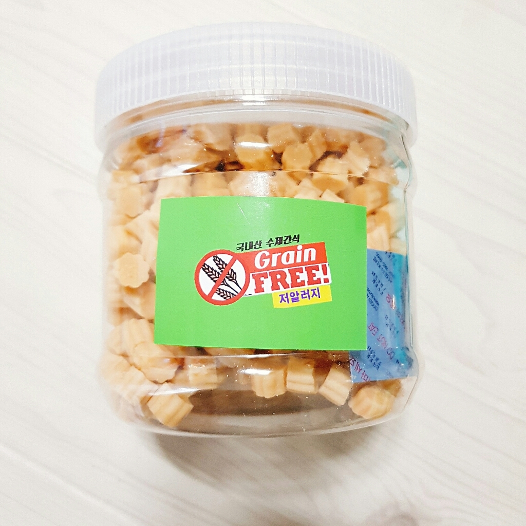 수제명가 훈련 칭찬용 대용량통 비스켓