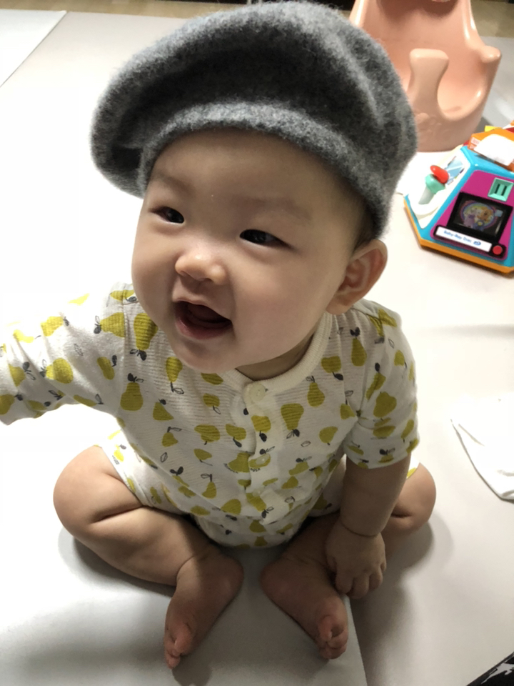 베이비블리 유아용 꼭지 베레모