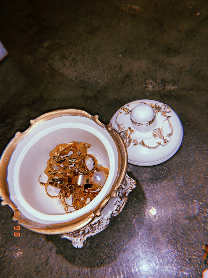 키다리 아이보리앤틱 보관함