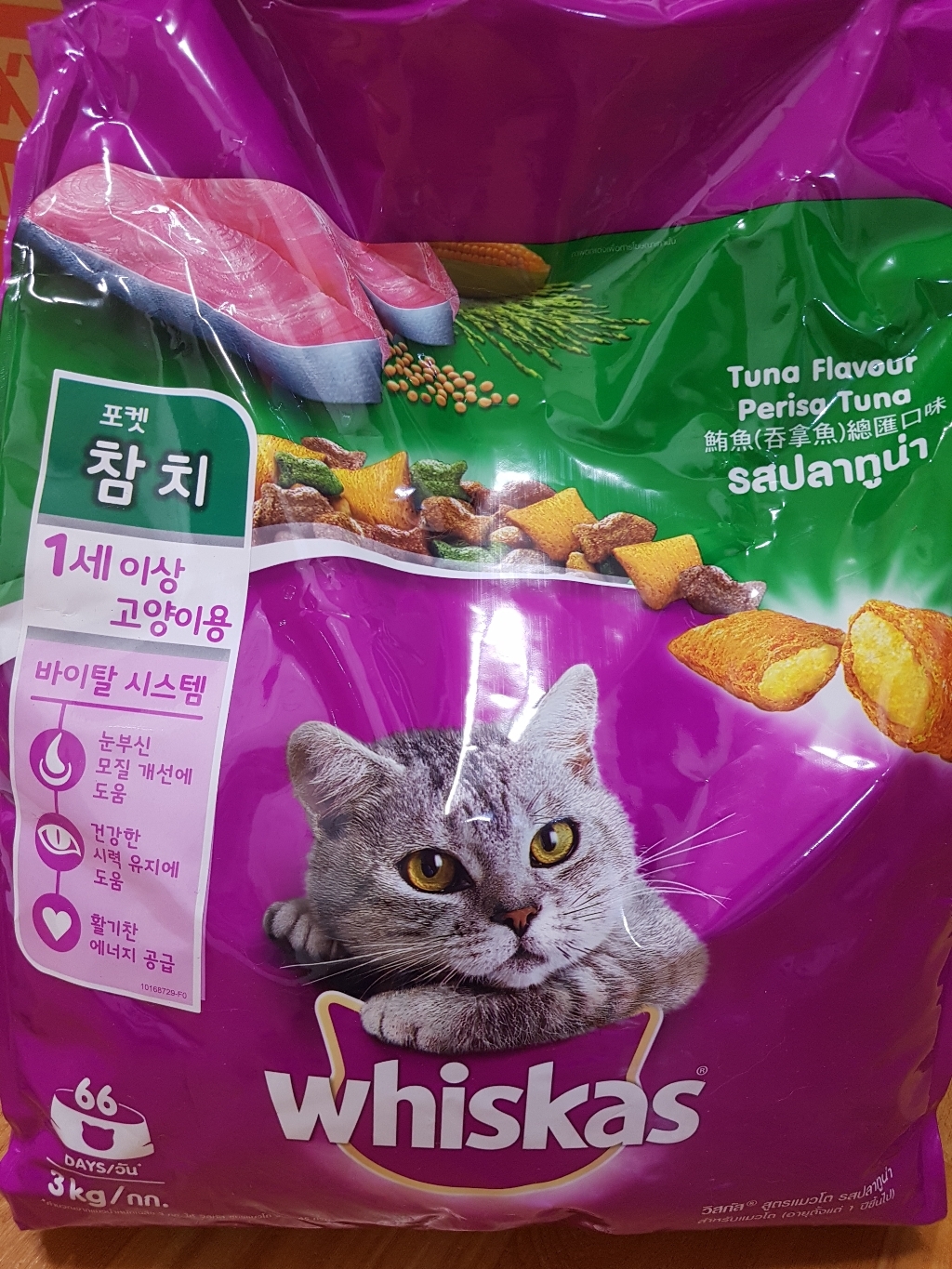 위스카스 고양이 건사료 참치