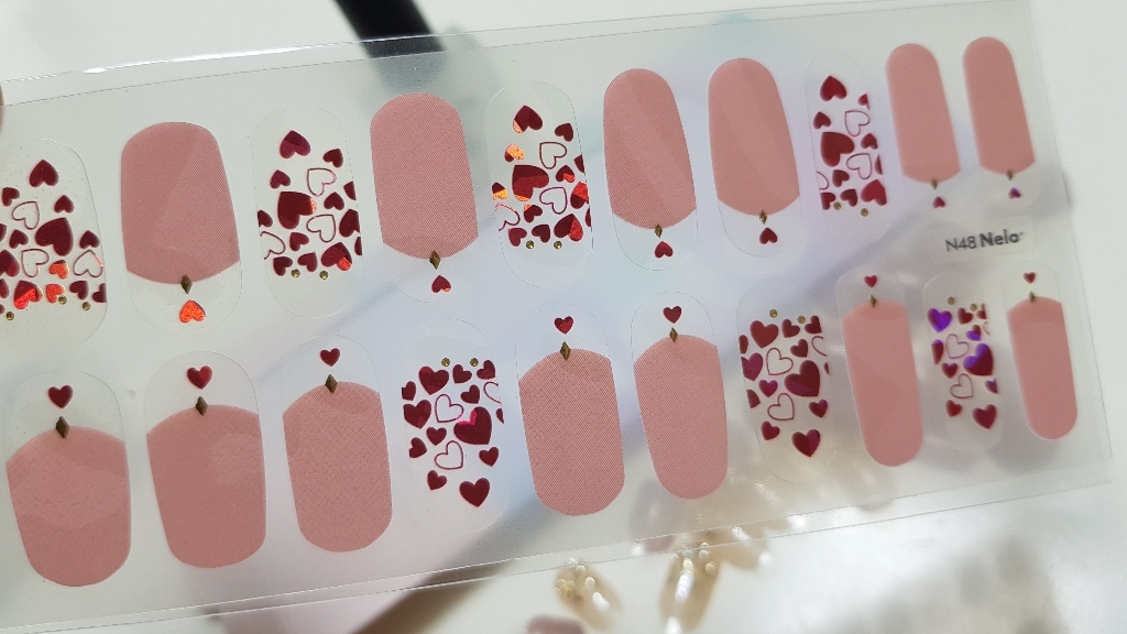 넬로 팔레트 젤 네일 스티커