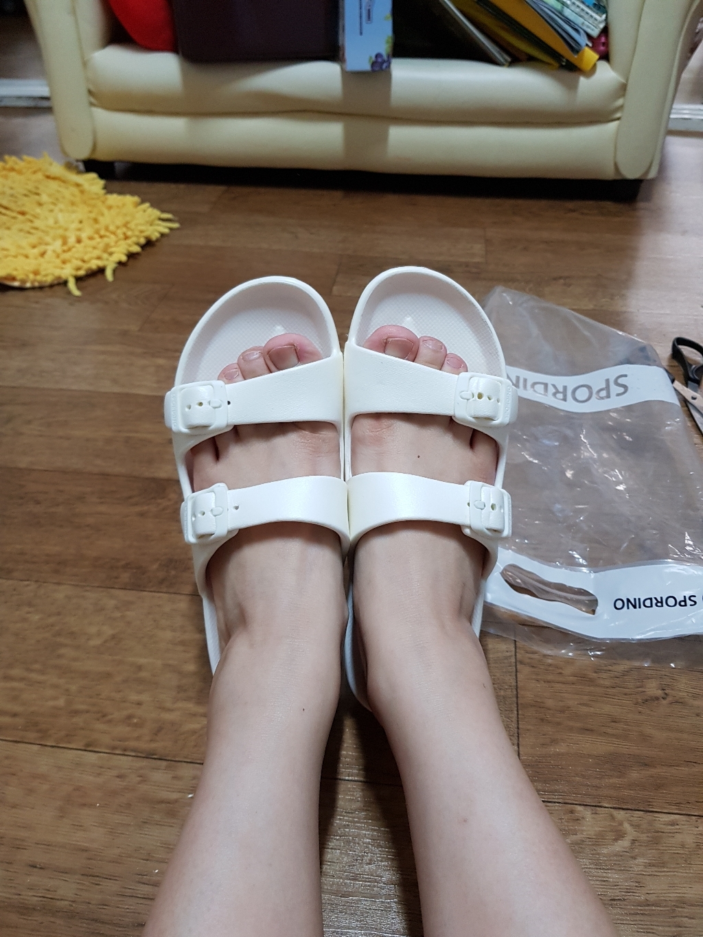 스포디노 여성용 코코로미들 슬리퍼
