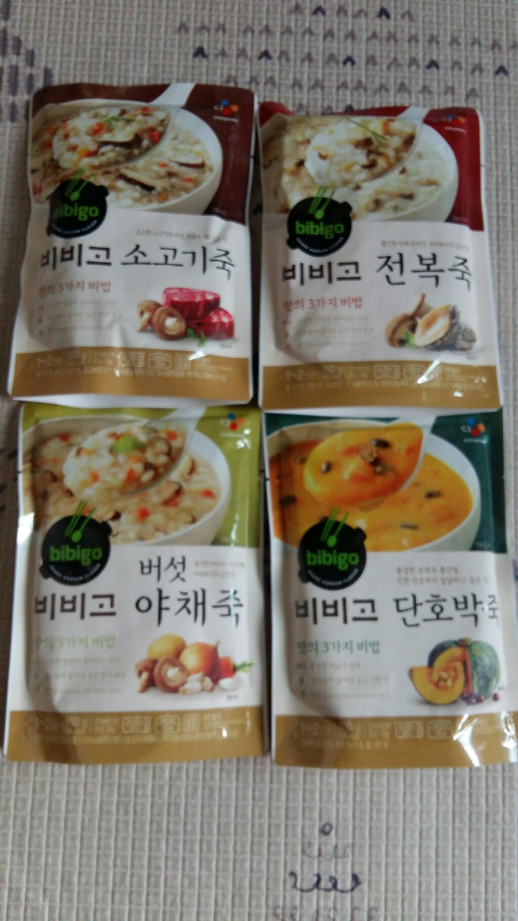 CJ 비비고 죽 4종세트 x4개