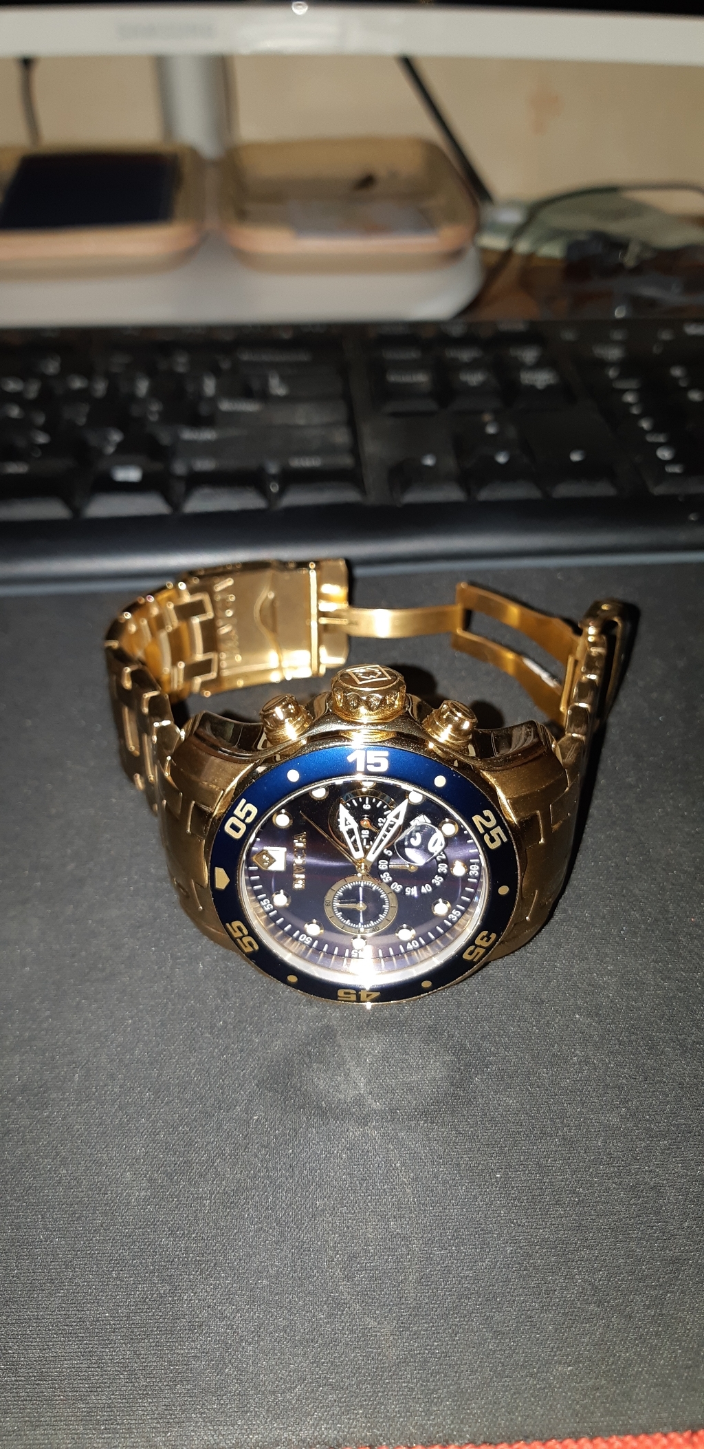 INVICTA 한국공식수입원 정품 인빅타 Pro Diver Coection 남성용 크로노그래프 빅사이즈 메탈시계 0073 리뷰후기