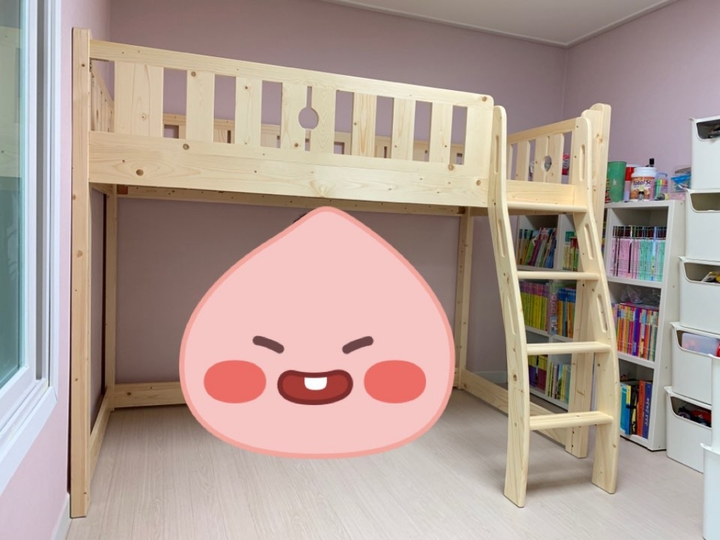 에보니아 피터 키높이 슈퍼싱글 벙커침대 SEO 북유럽 스프러스 원목 리뷰후기