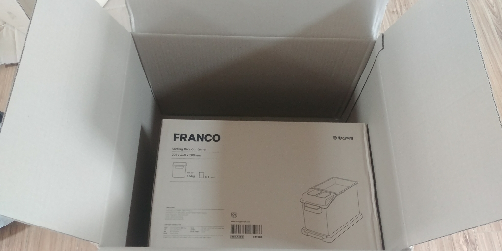 창신리빙 FRANCO 슬라이딩 쌀통