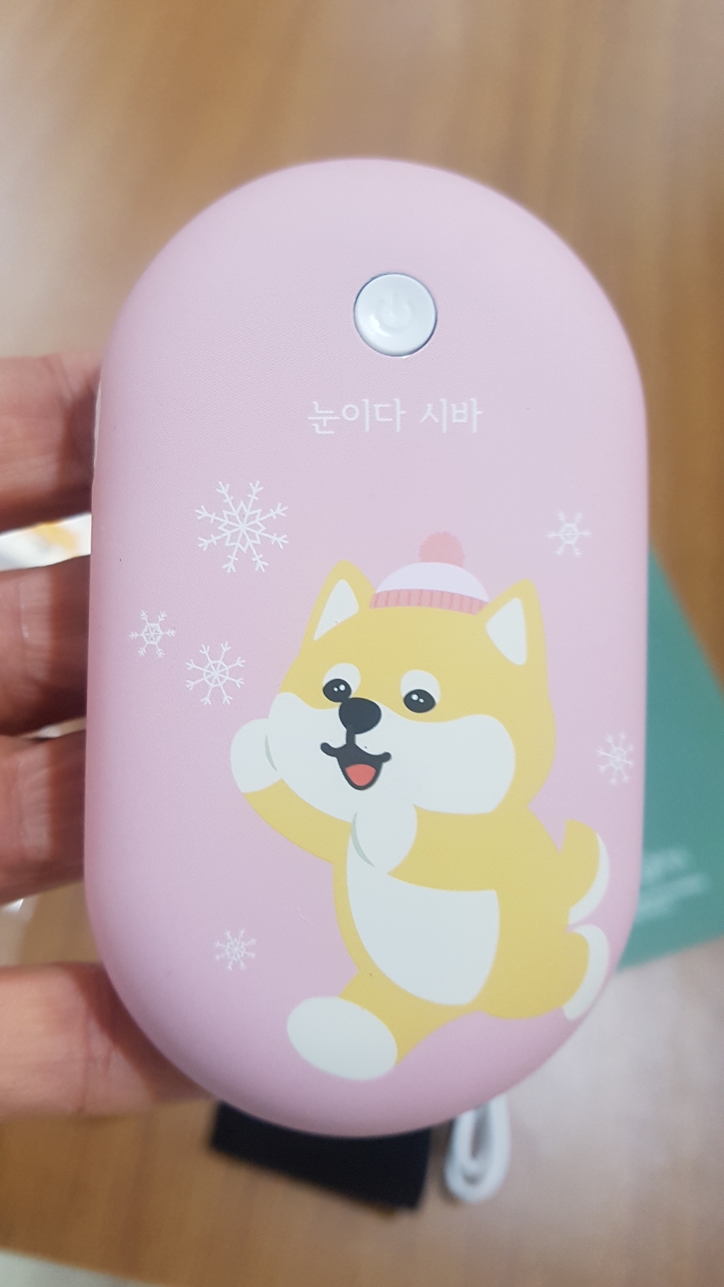 미소피아 시로앤마로 usb충전식 양면발열 휴대용 충전식 손난로 리뷰후기