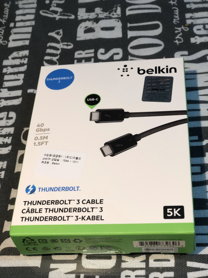 벨킨 USB C타입 썬더볼트3 케이블 리뷰후기