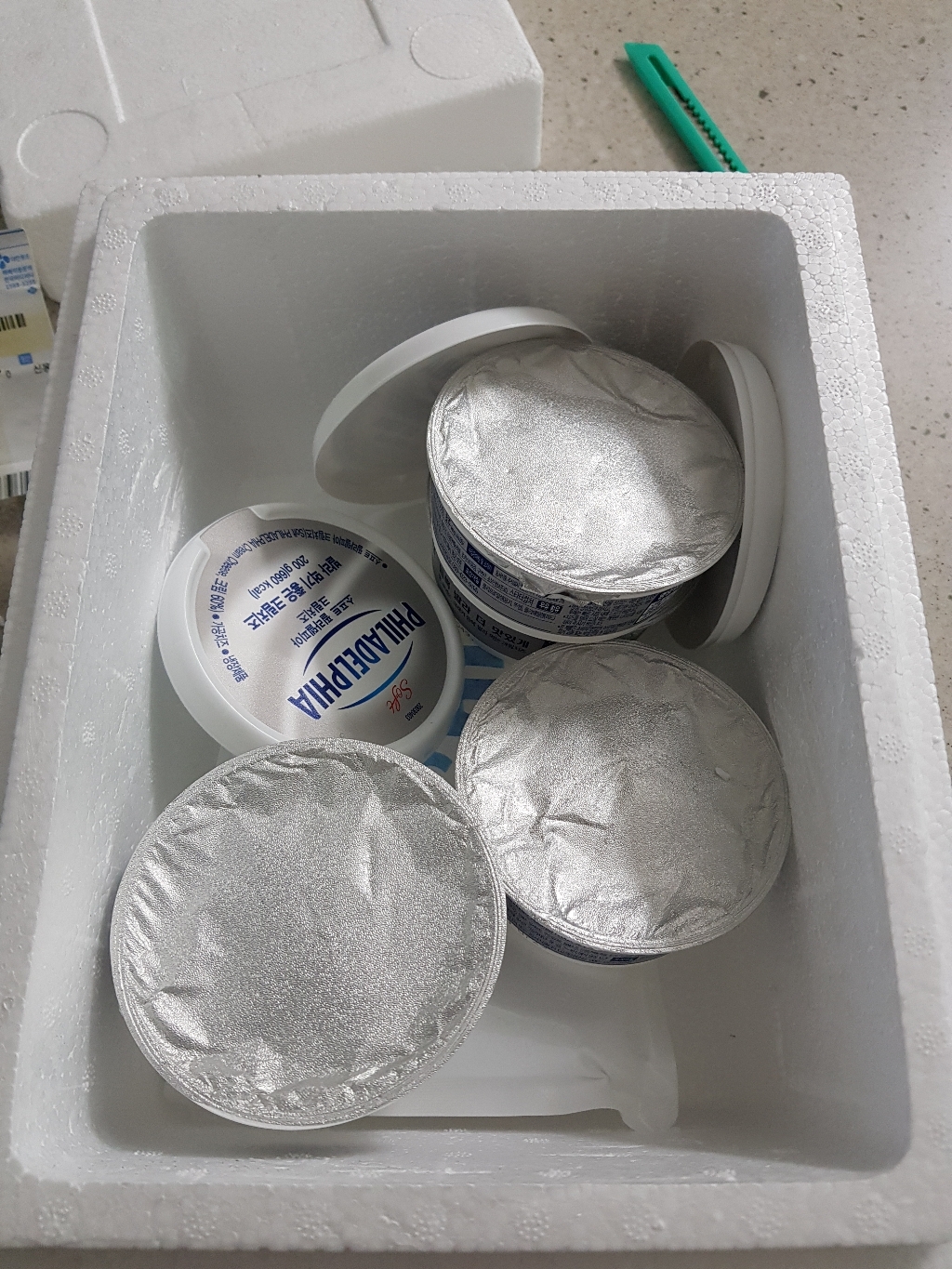 필라델피아 크림치즈플레인x4개 리뷰후기
