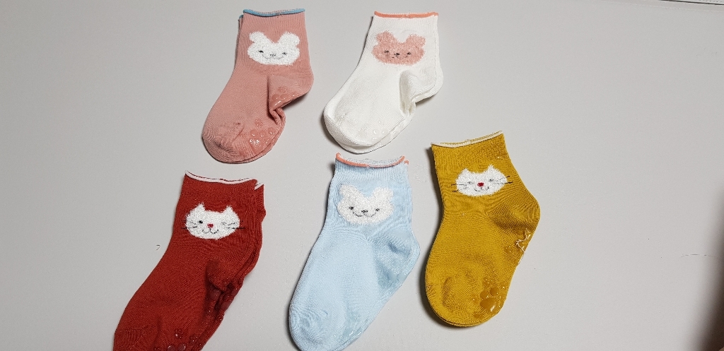 양말폭탄 아동용 토끼와 고양이 양말 리뷰 후기