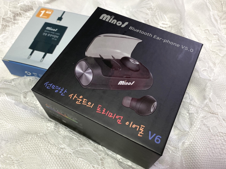 미노스 블루투스 이어폰 V6