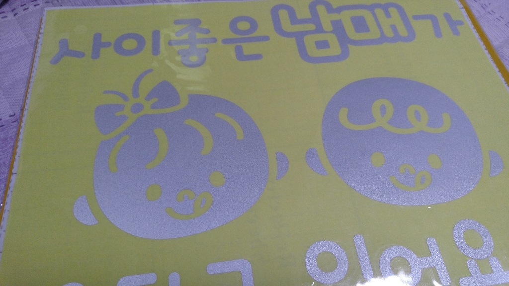 제제데코 자동차스티커 사이좋은삼남매올리브
