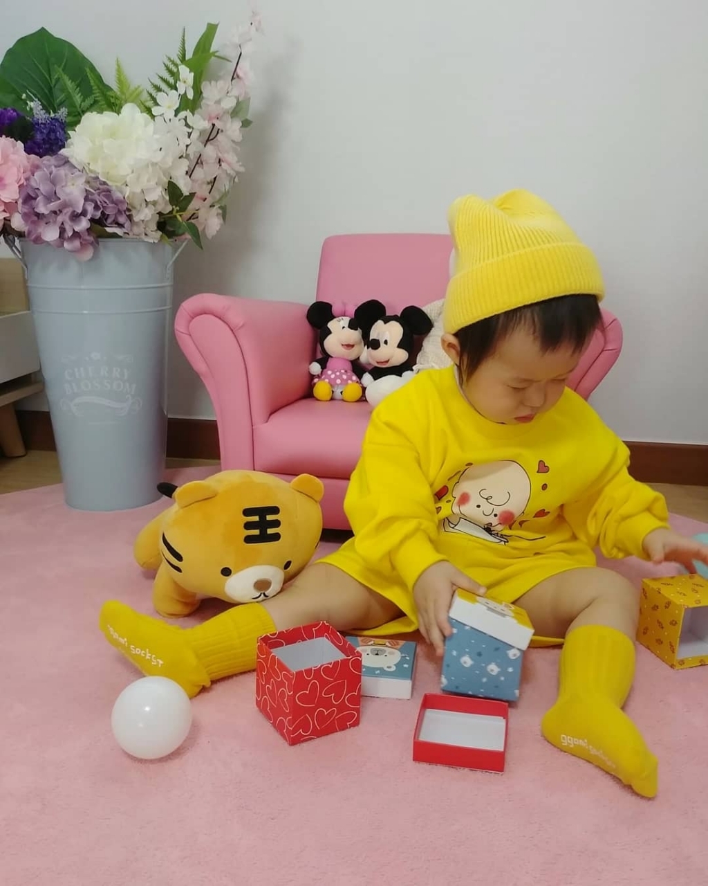 아포아룸 심플 비비드 원형러그