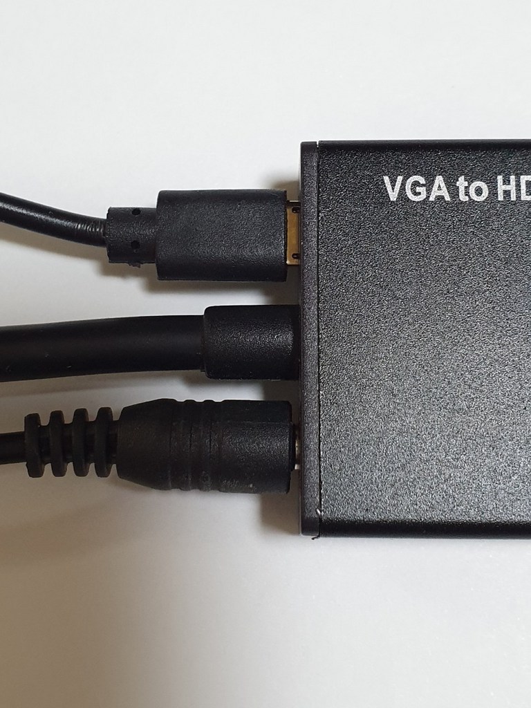 애니포트 VGA to HDMI 오디오 지원 케이블타입 컨버터 리뷰후기
