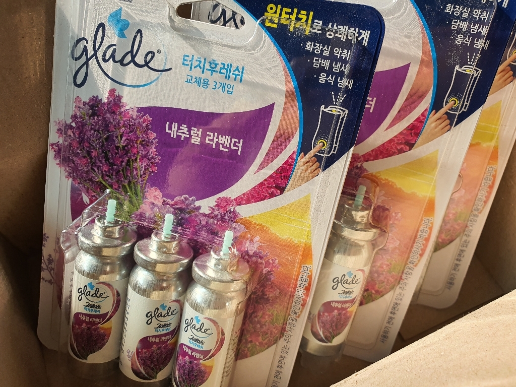 그레이드 터치앤후레쉬 화장실방향제 라벤더 리필 3입x3개
