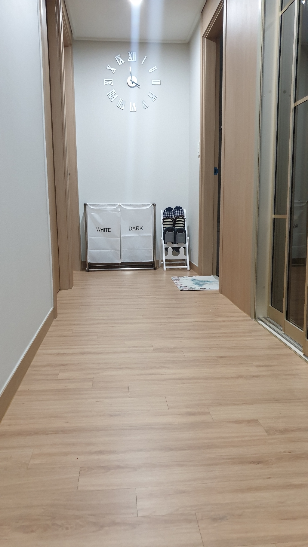 하우트 2단 화이트 세탁물 분리보관함 1145SS