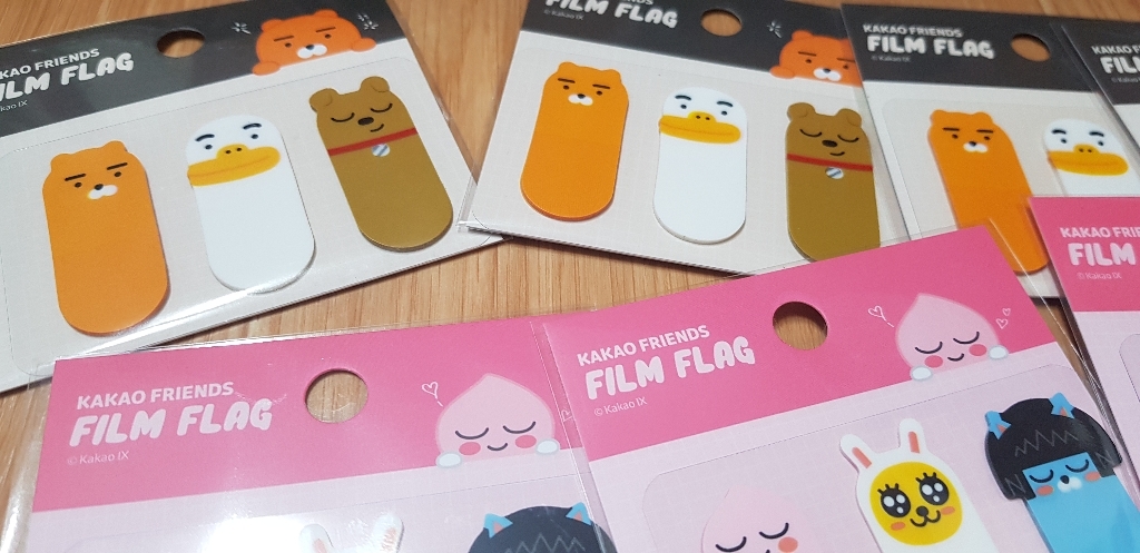 아이콘스 카카오프렌즈 KF 필름 플래그 3종 라이언