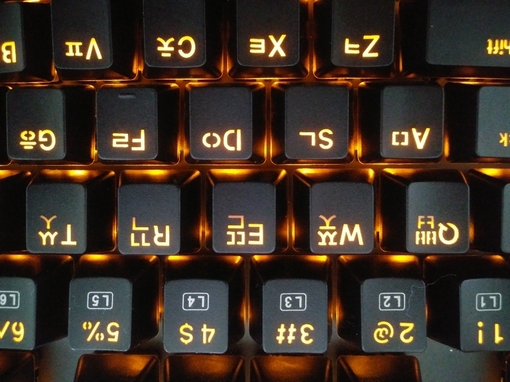 앱코 HACKER 단일 LED 축교환 게이밍 기계식 키보드 적축 리뷰후기
