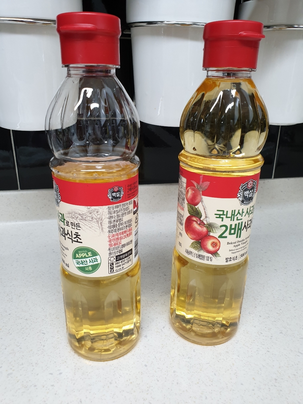 백설 상큼하고 깔끔한 2배사과식초