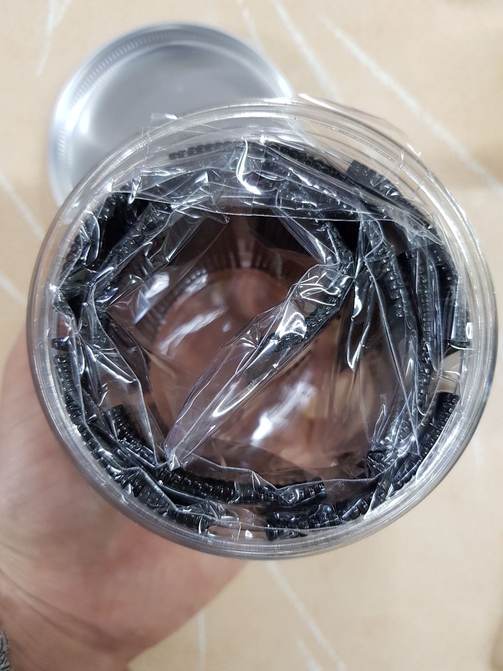 이쁨달다 대용량 기본 검정 실핀 민자 주름 보관용 틴케이스 증정 200입 240입 헤어핀
