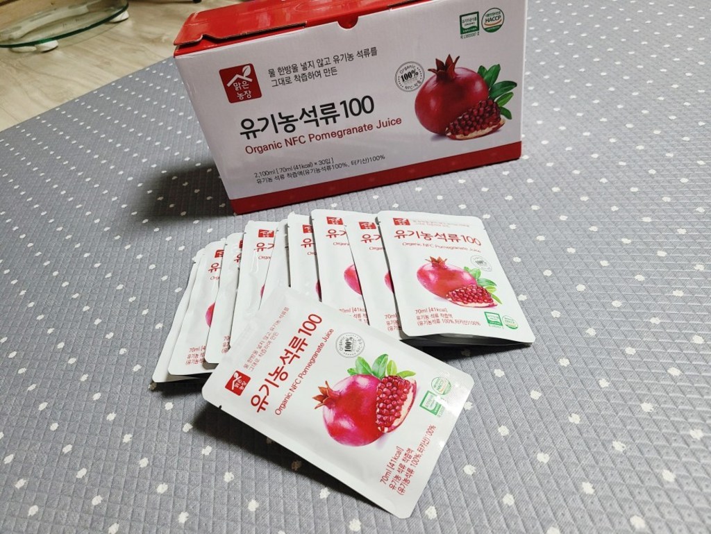 맑은농장 NFC착즙 유기농 석류100 건강즙