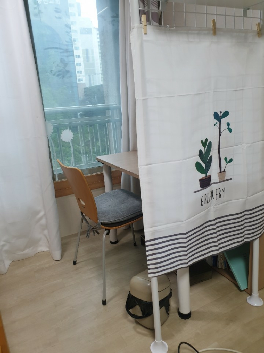 베베데코 주방가리개 바란스커튼 가든데코