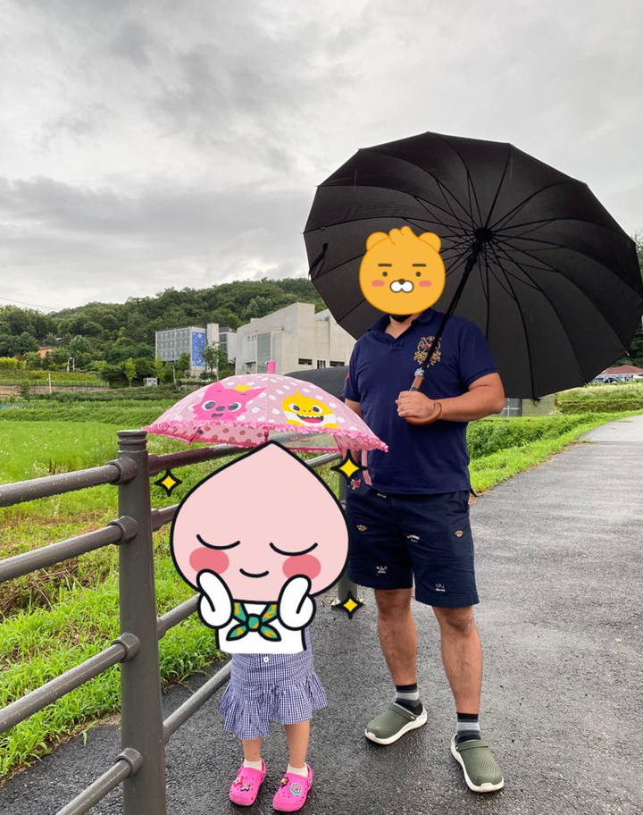 고티바쉬 우드 레더그립 대형 장우산 리뷰후기
