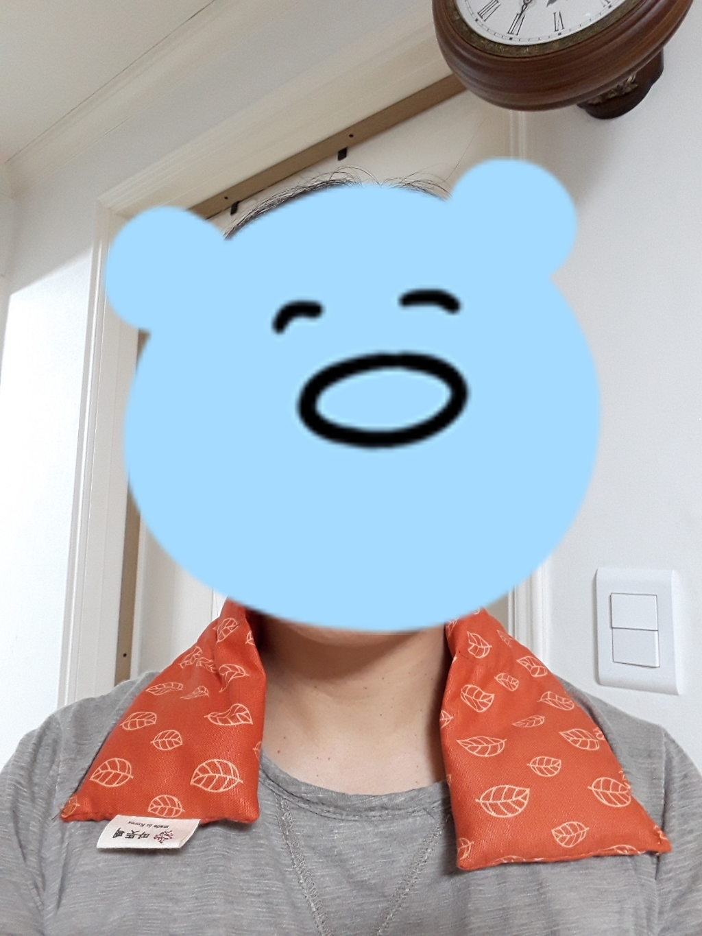 따뜻 천연 찜질 폴리지 오렌지-콩