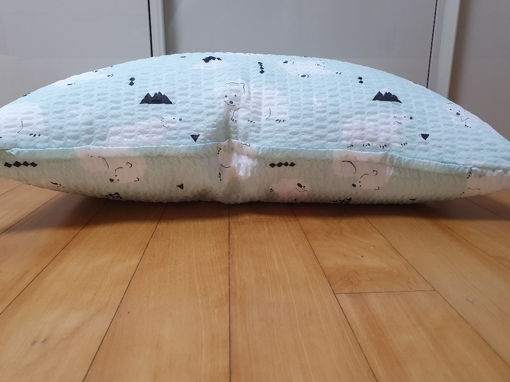 지베딩 시어서커 아이스베어 베개커버 베개솜