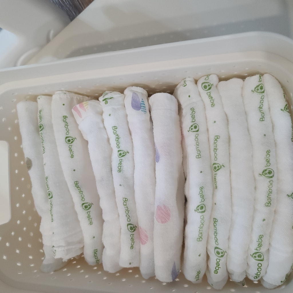 밤부베베 순한대나무 솜사탕 거즈손수건 디자인 3종세트 리뷰후기
