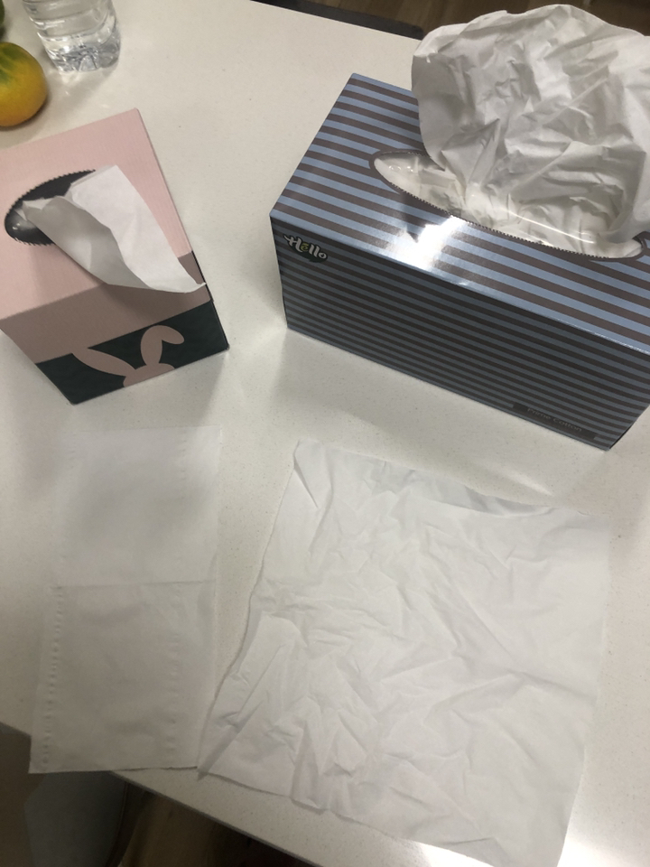 헬로 천연펄프 프라임 코튼 미용티슈 280매 리뷰 후기