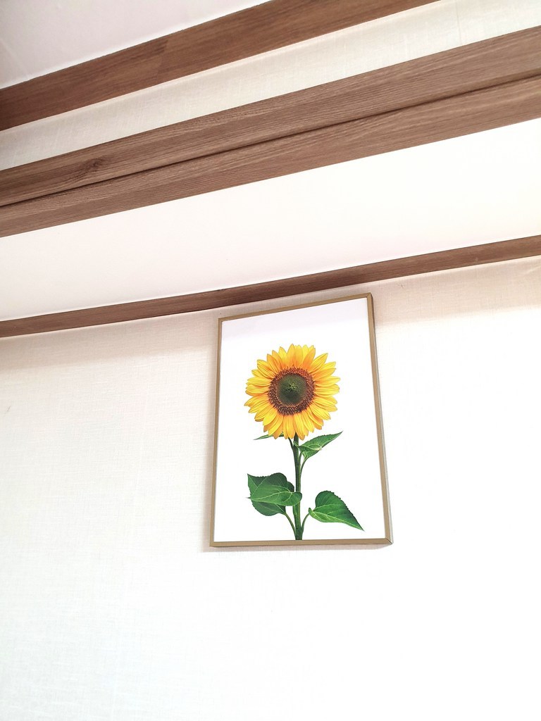 디데코 돈들어오는 해바라기 그림 액자 거실 현관 인테리어 금전운