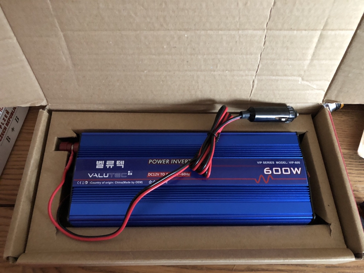 벨류텍 차량용 파워인버터 순수정현파 VI-600 12V