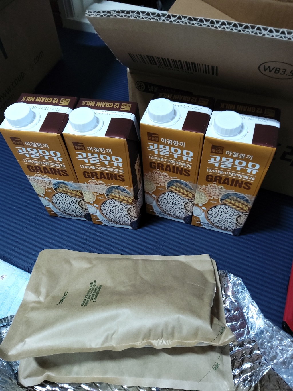 푸르밀 아침한끼 곡물우유 리뷰후기