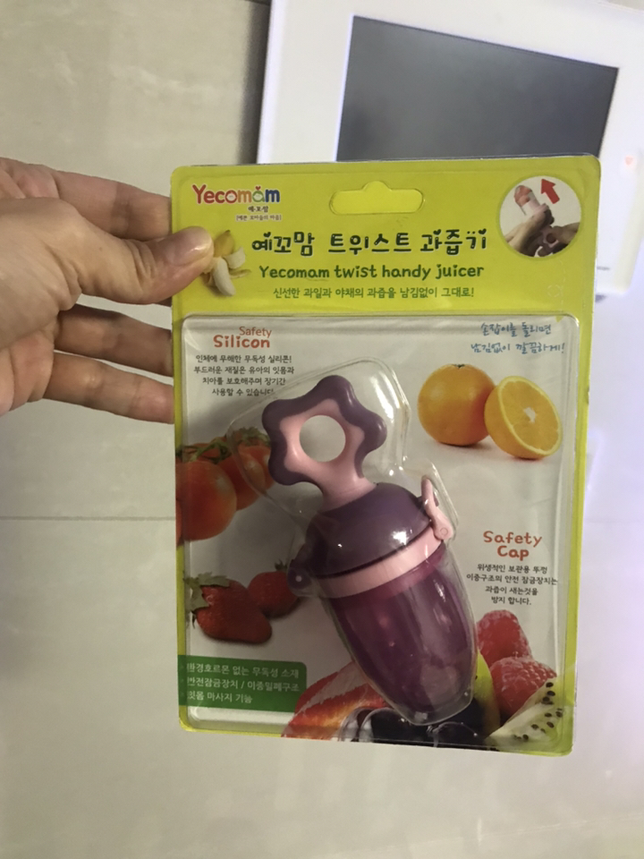 예꼬맘 트위스트 실리콘 과즙망