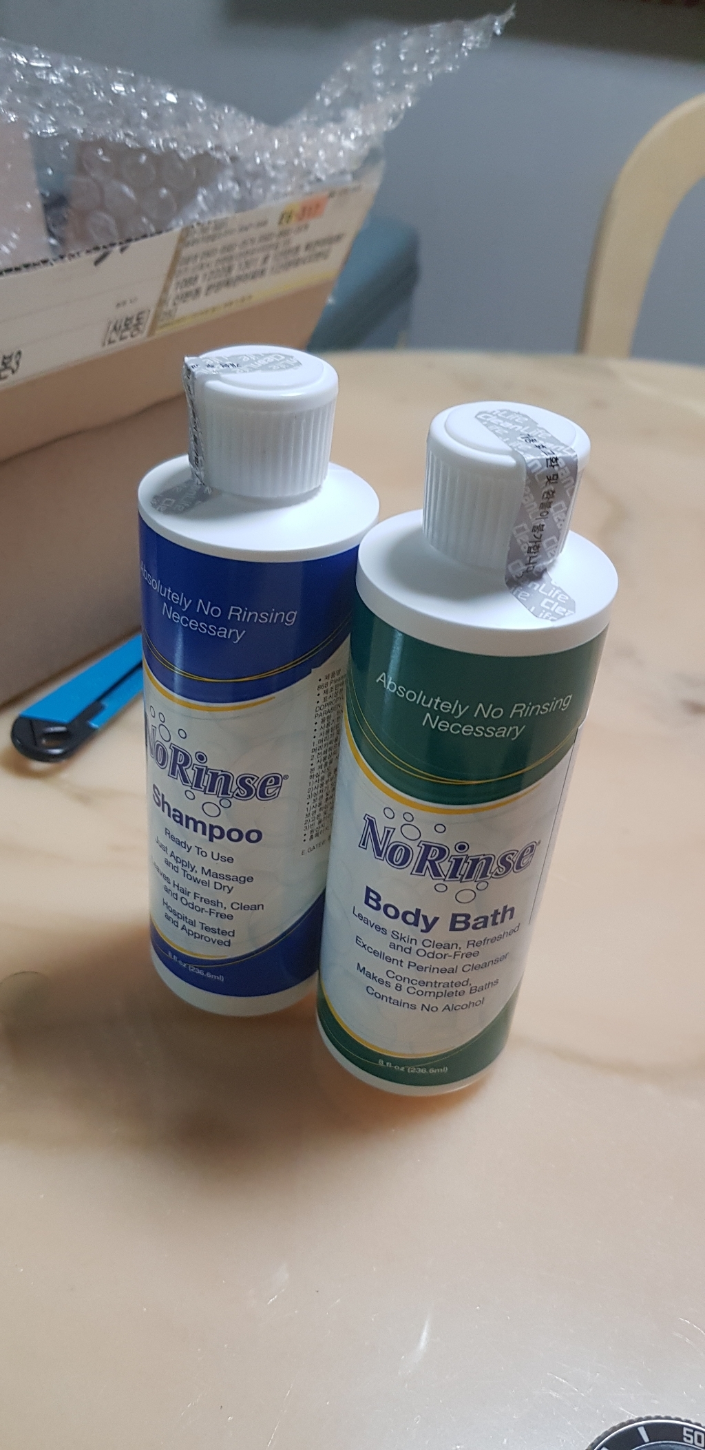 물없이 사용하는 샴푸바디바스 목욕용품 환자 노린스