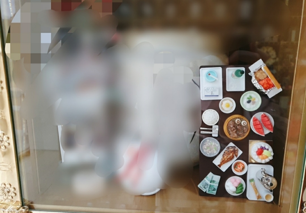 미니로 - 미니어쳐 납골당 꾸미기 장식 음식 제사상