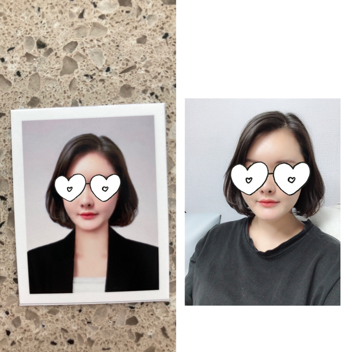 쥬얼리스튜디오 반명함 셀프 합성 취업 옷 합성 핸드폰 민증 인화 포토샵 정장 셀카 보정 여권사진 증명사진 리뷰후기
