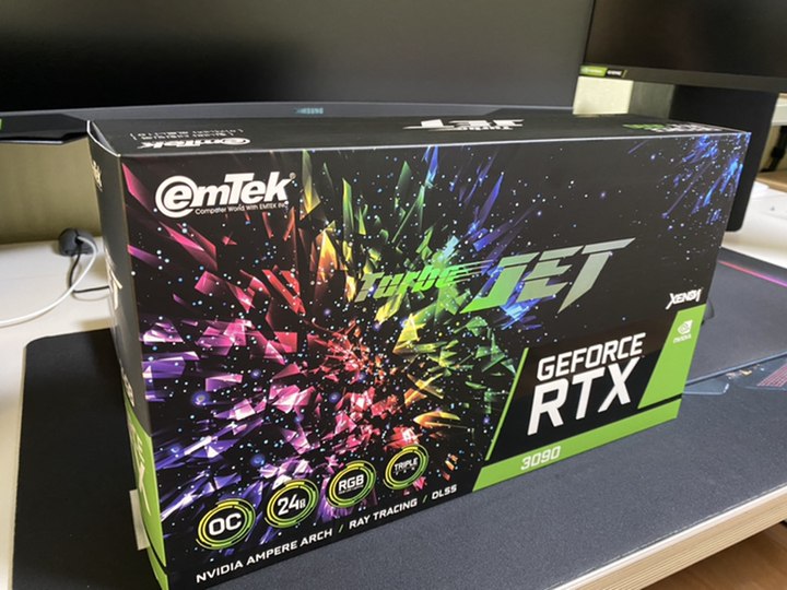 이엠텍 지포스 RTX 3090 TURBO JET OC D6X 24GB 그래픽카드 리뷰후기