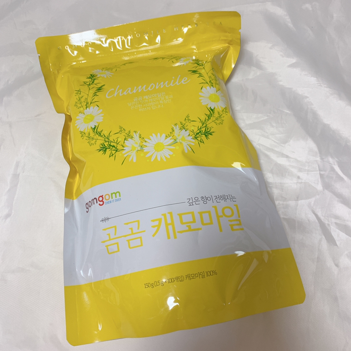 곰곰 캐모마일 삼각티백 리뷰 후기