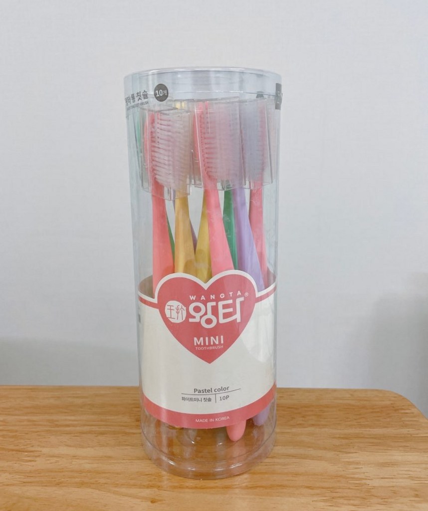 왕타 미니 통칫솔 10개입 1세트 리뷰후기