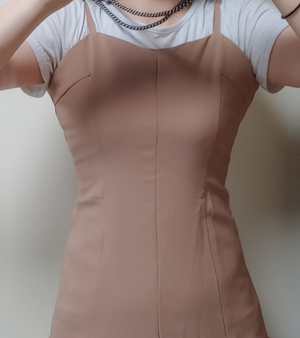 빼빼 여성용 절개라인 뷔스티에 원피스
